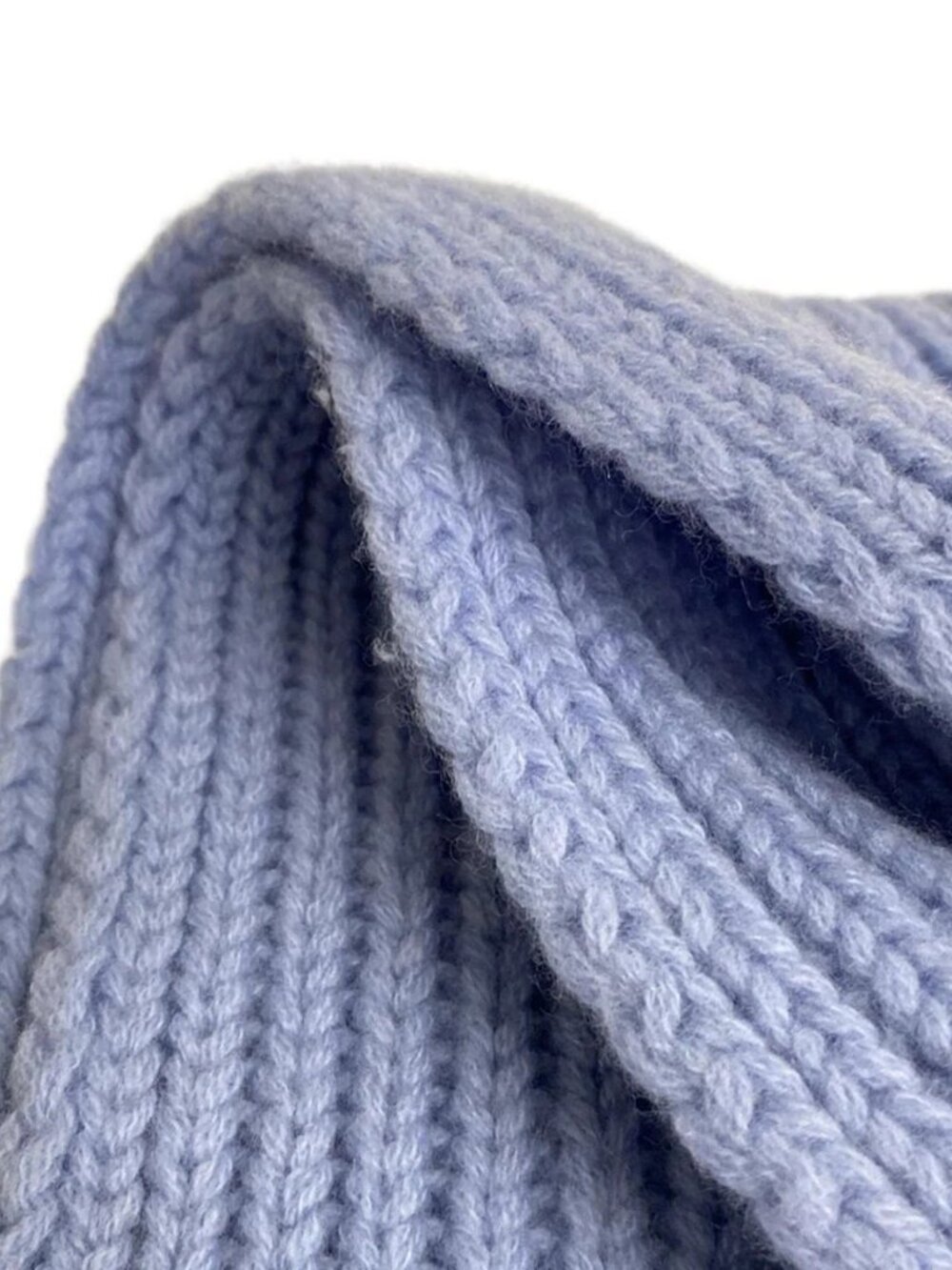 GUCCI - 773426 3GB02 Light Blue Wool Cashmere Scarf - Picture 5 of 6